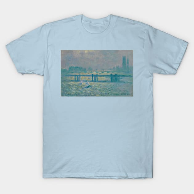 Reflections on the Thames - Claude Monet T-Shirt by KargacinArt